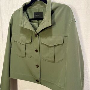 Banana Republic Cropped Utility Flight Jacket EUC Like New